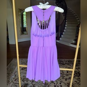 Neon Lilac strappy back dress